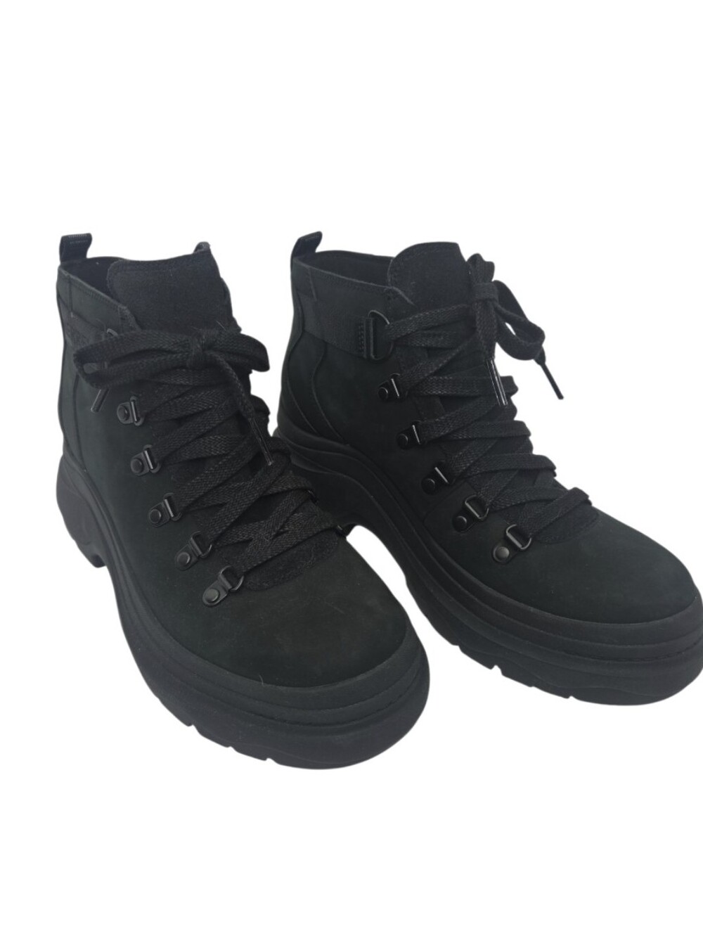 Merrell Women's Black Suede Rubber Sole Hiking Boots Size 7 New Sample Boot